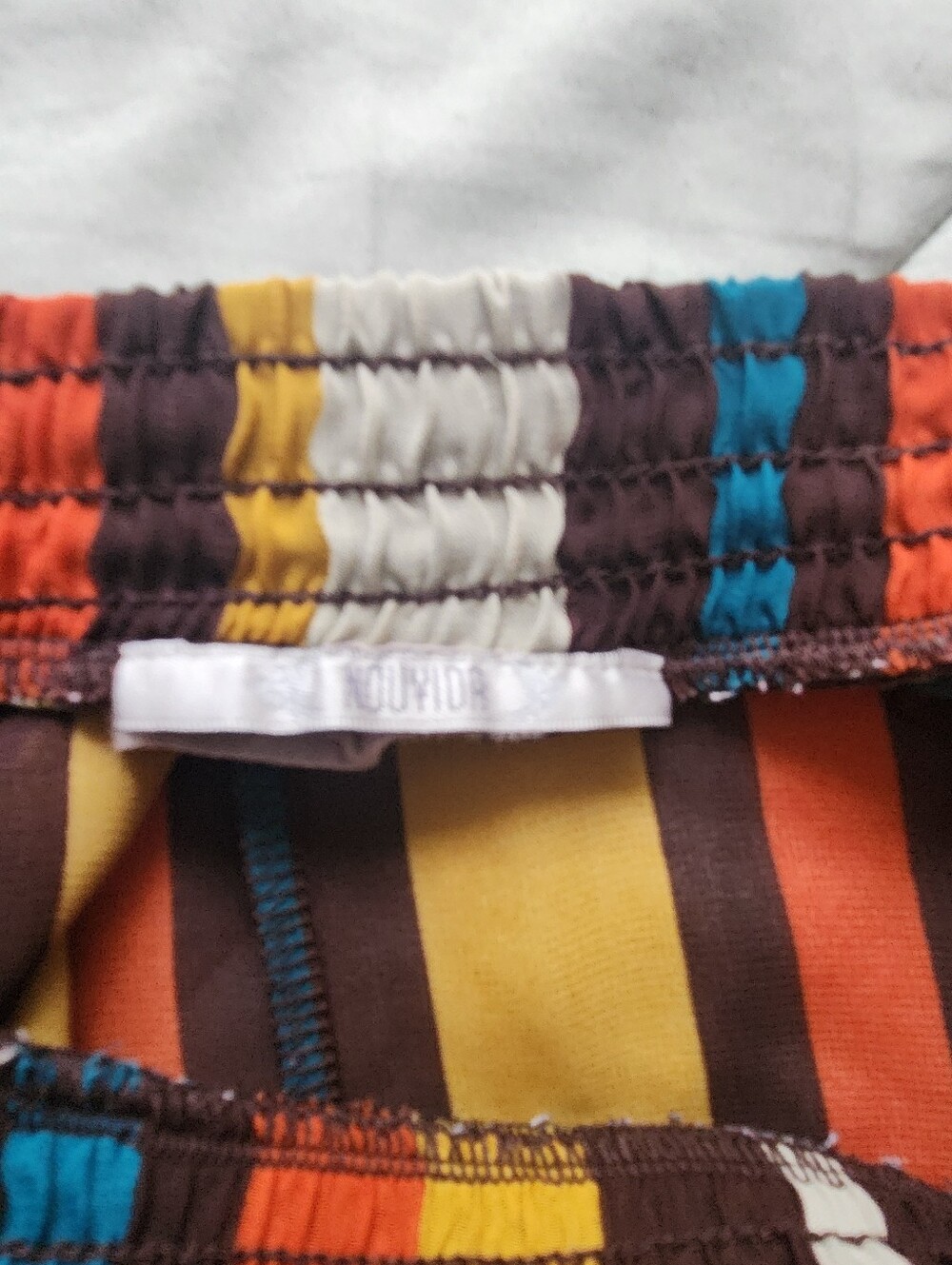 Colorful Multi-Stripe Maxi Skirt - Picture 3 of 3